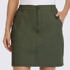 Willit Olive Green Outdoor Hiking Camping Skort Womens Size Small